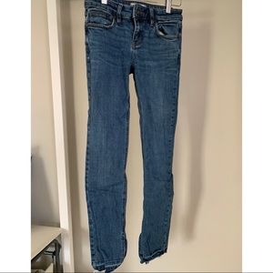Free People Raw Edge Split Hem Jeans